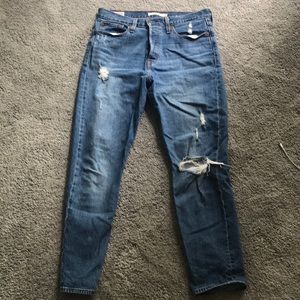 Levi wedgie fit high rise jeans